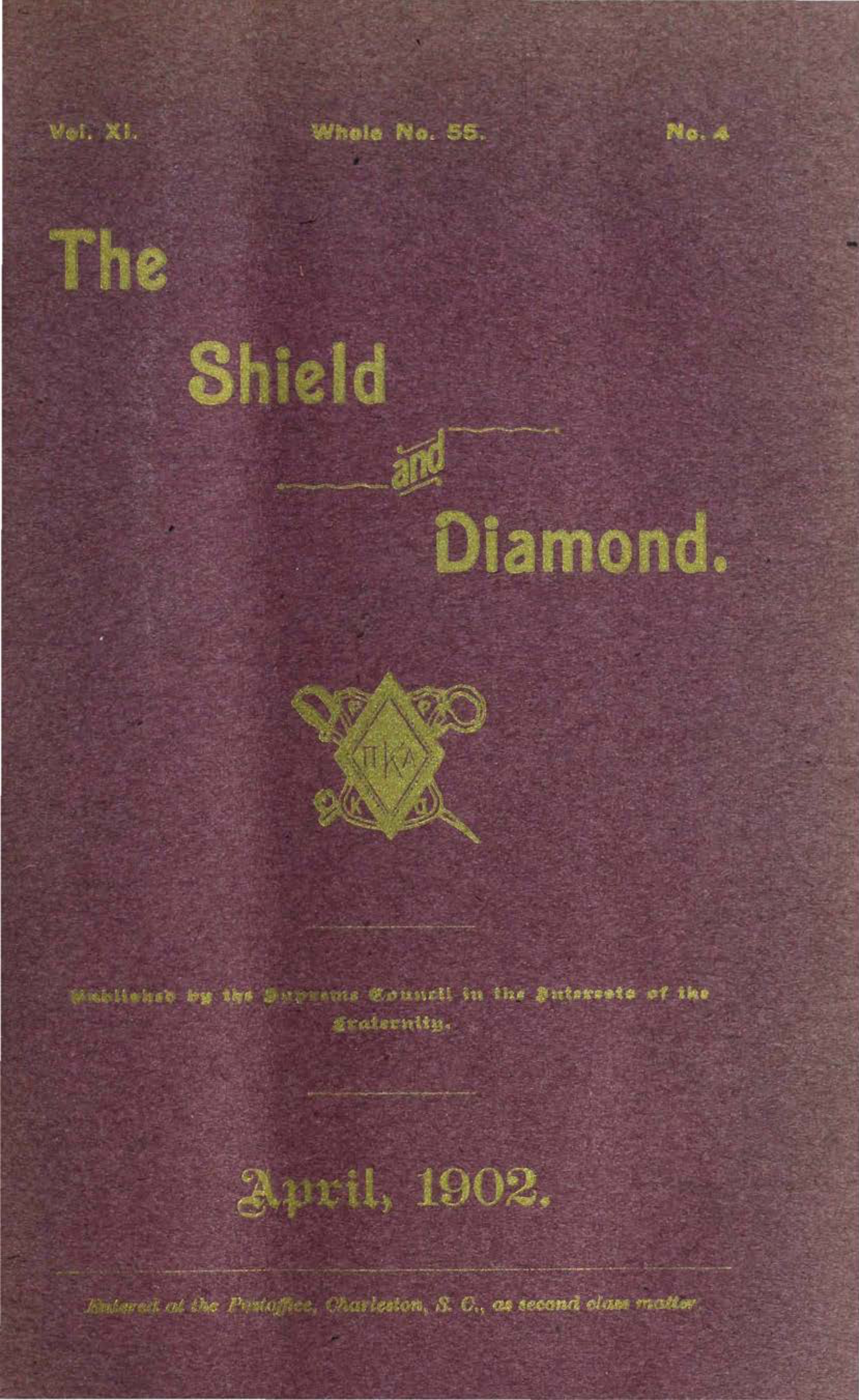 Shield and Diamond, Vol. 11, No. 4, April 1902